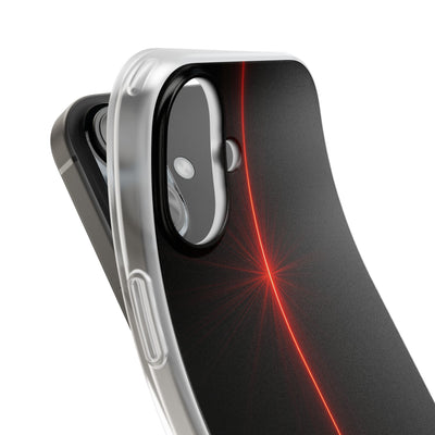 Red Lite Phone Case for iPhone - Crimson Flare Vector