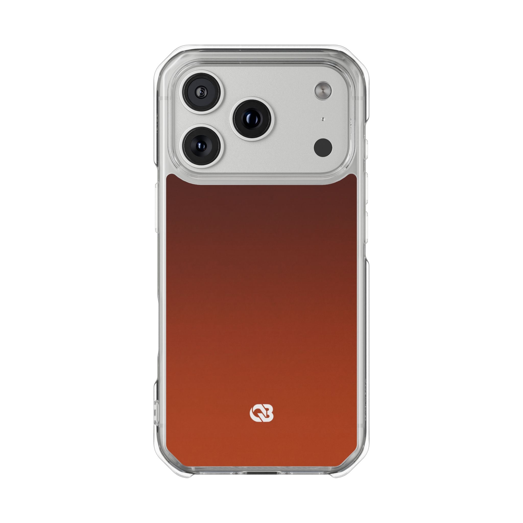 Orange Impact MagSafe Phone Case for iPhone - Obsidian Ember Fade