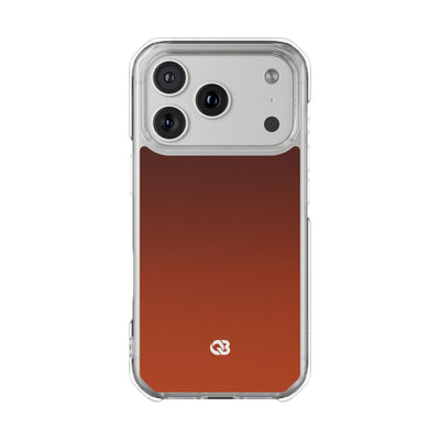 Orange Impact MagSafe Phone Case for iPhone - Obsidian Ember Fade