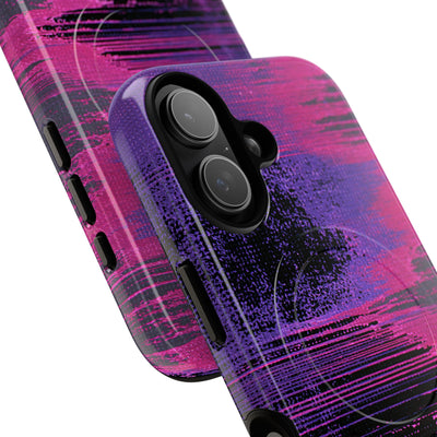 Neon Signal Shift · Tough 2.0 Magnetic Phone Case for iPhone · Purple