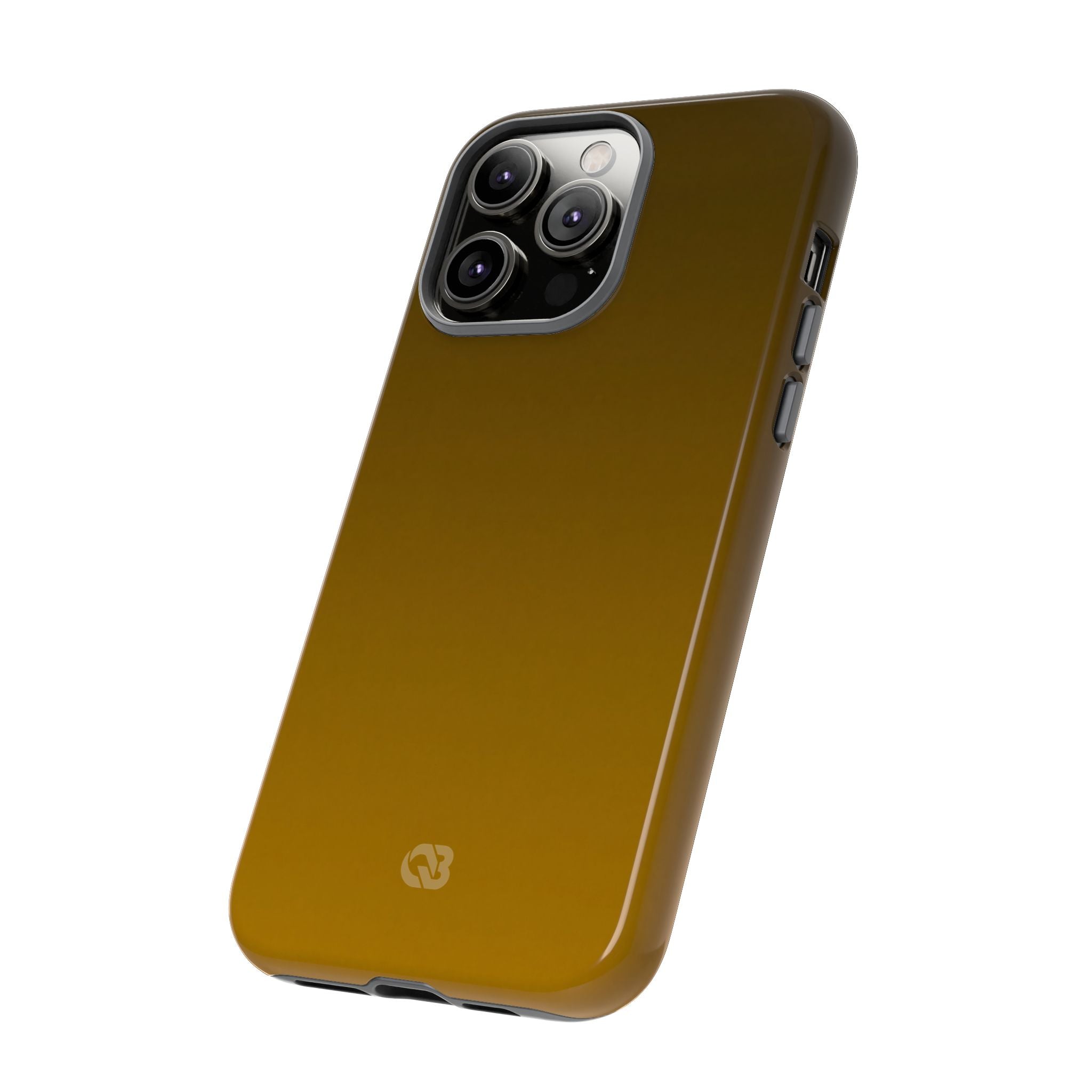 Gold Tough Phone Case for iPhone - Scorched Gold Haze