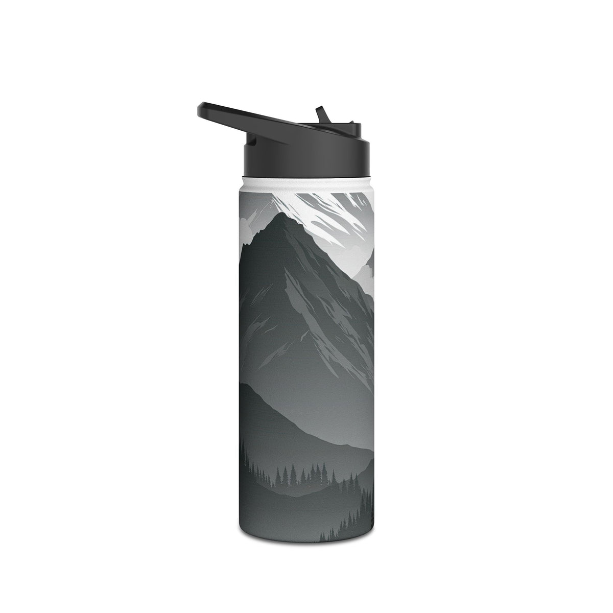 Alpine Horizon · Insulated Water Bottle · Black