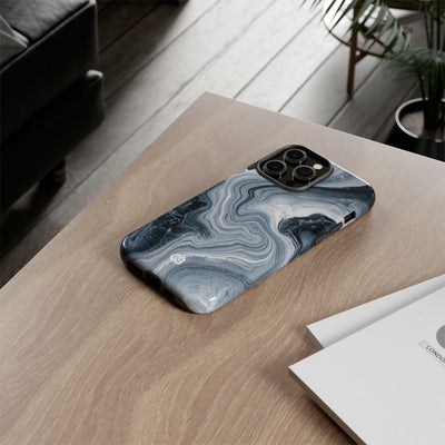 Suminagashi Ink Flow · Tough Phone Case for iPhone · Grey