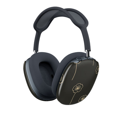 Nocturne Bloom Contours · Hard Case for AirPods Max · Black