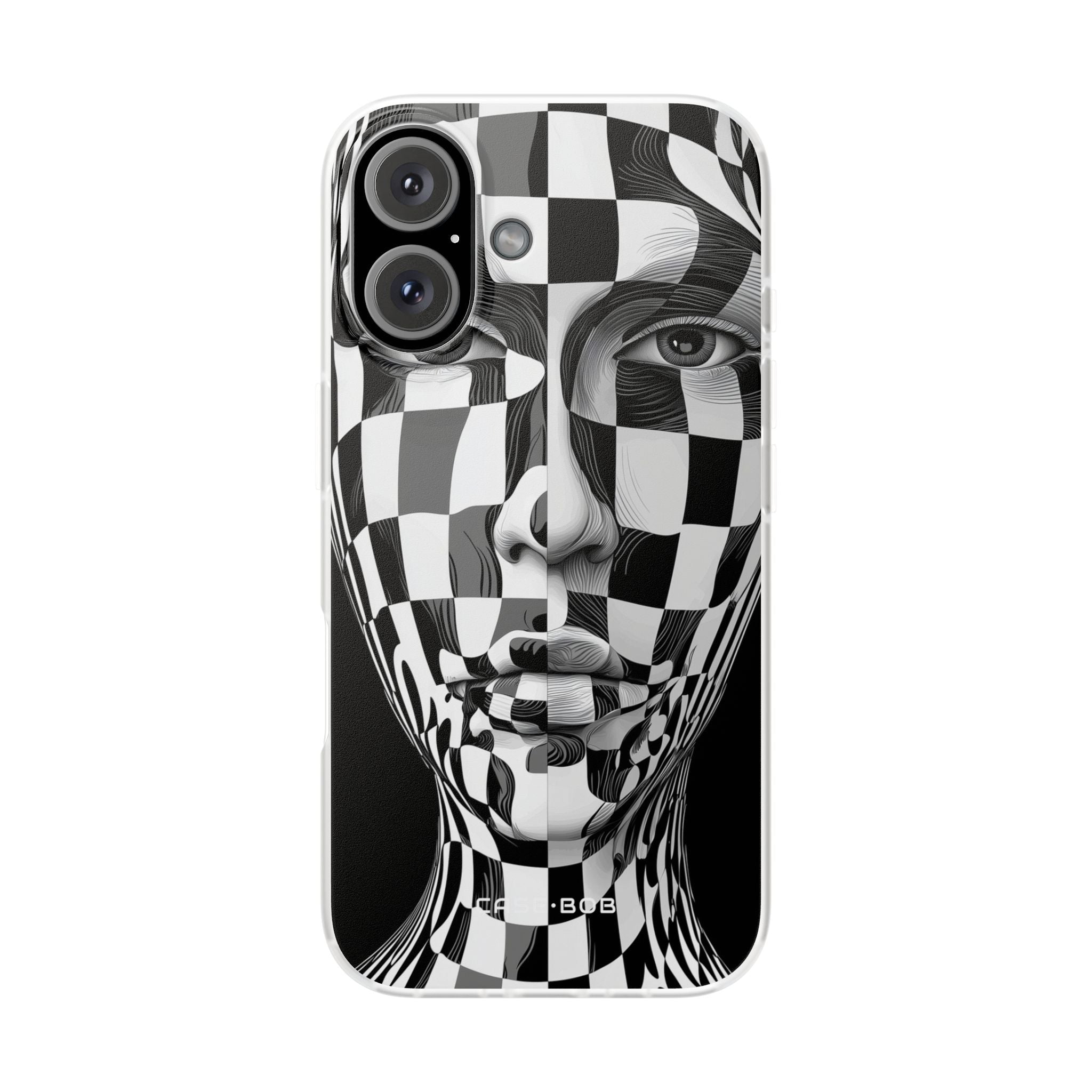 Kariertes Face iPhone 16 Case - Soft