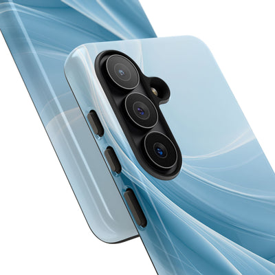 Blue Tough Phone Case for Samsung - Arctic Silk Drift