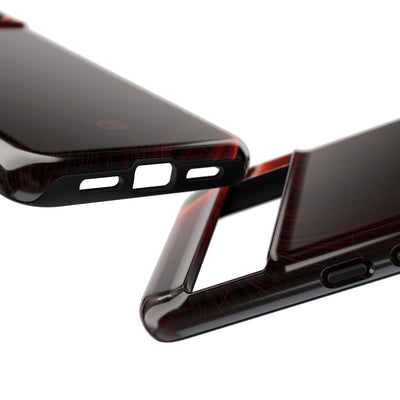 Red Tough Phone Case for Google Pixel - Crimson Flare Flux