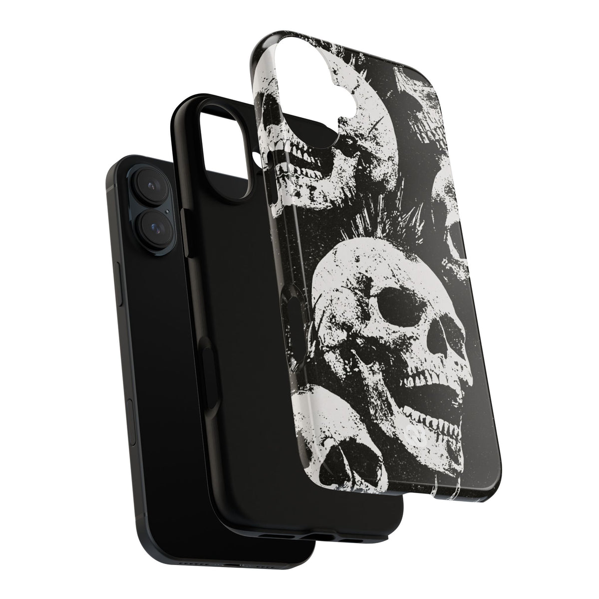 Punk Skull Riot · Tough Phone Case for iPhone · Black