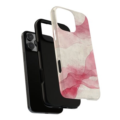 Crimson Waves iPhone 16 Pro Max Case - Tough