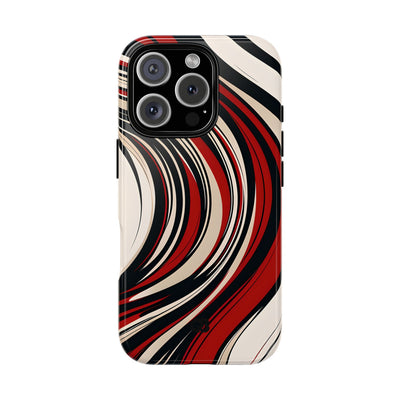 Karmesin Fluss Wellen · Tough Handyhülle für iPhone