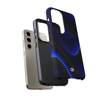 Blue Tough Phone Case for Samsung - Electric Cobalt Flow