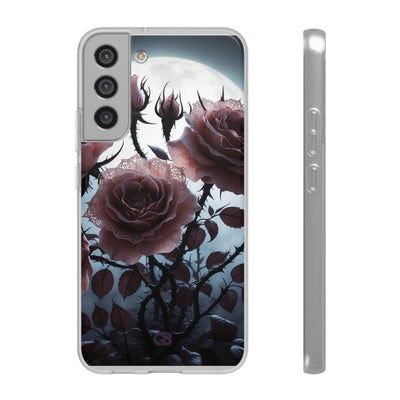 Lunar Lace Petals · Soft Phone Case for Samsung