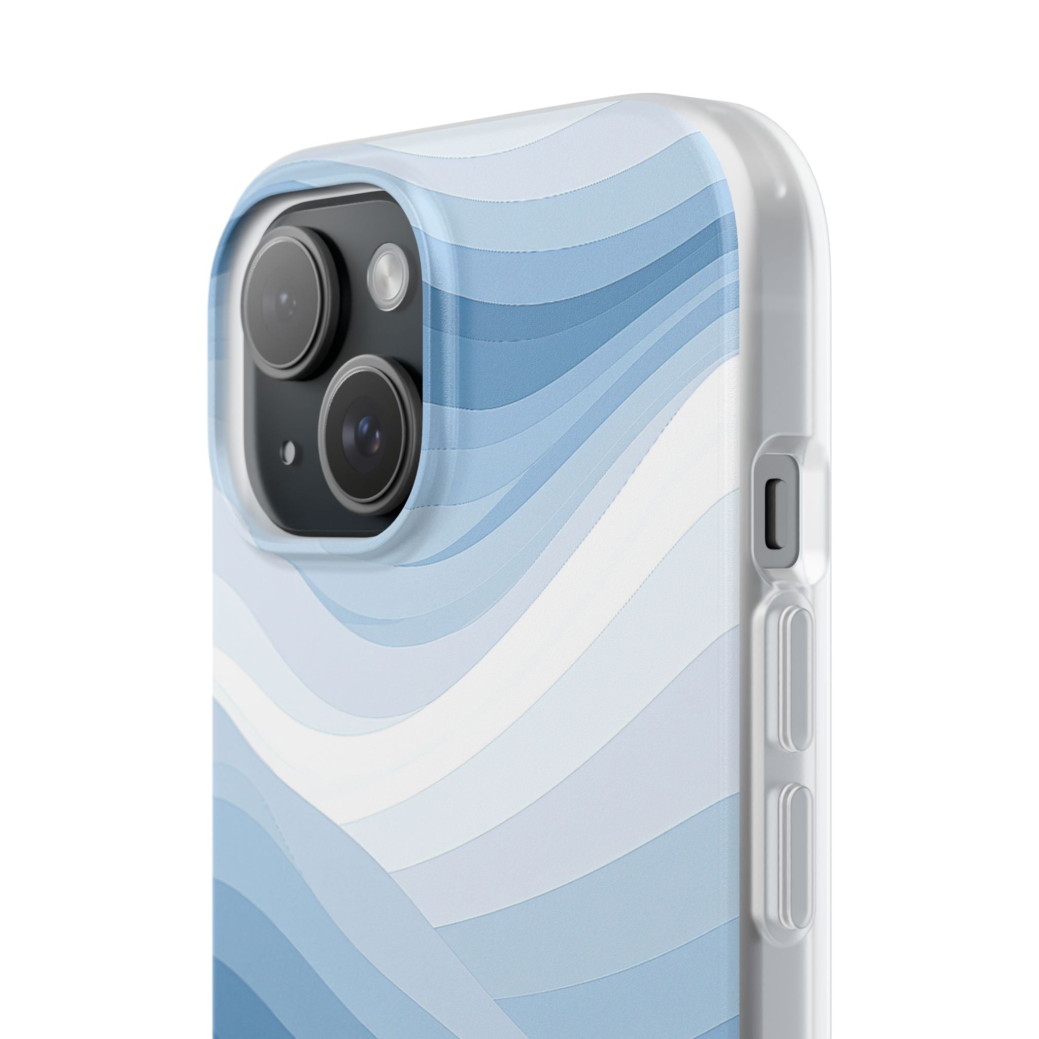 Blue Lite Phone Case for iPhone - Glacial Indigo Flow