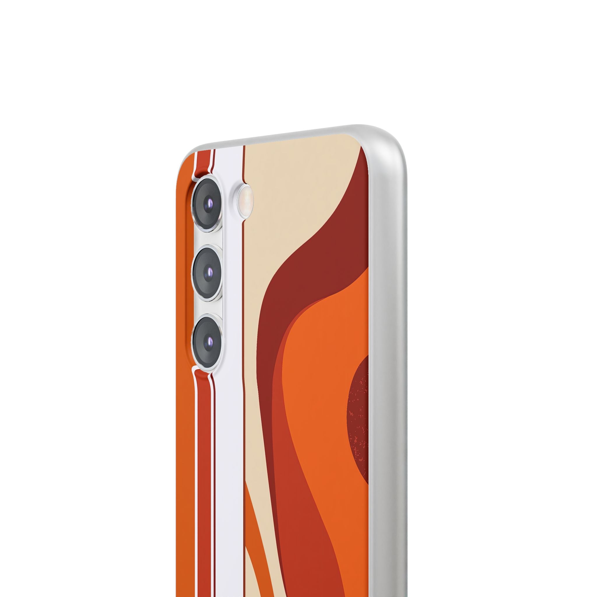 Orange Lite Phone Case for Samsung - Terracotta Metro Line