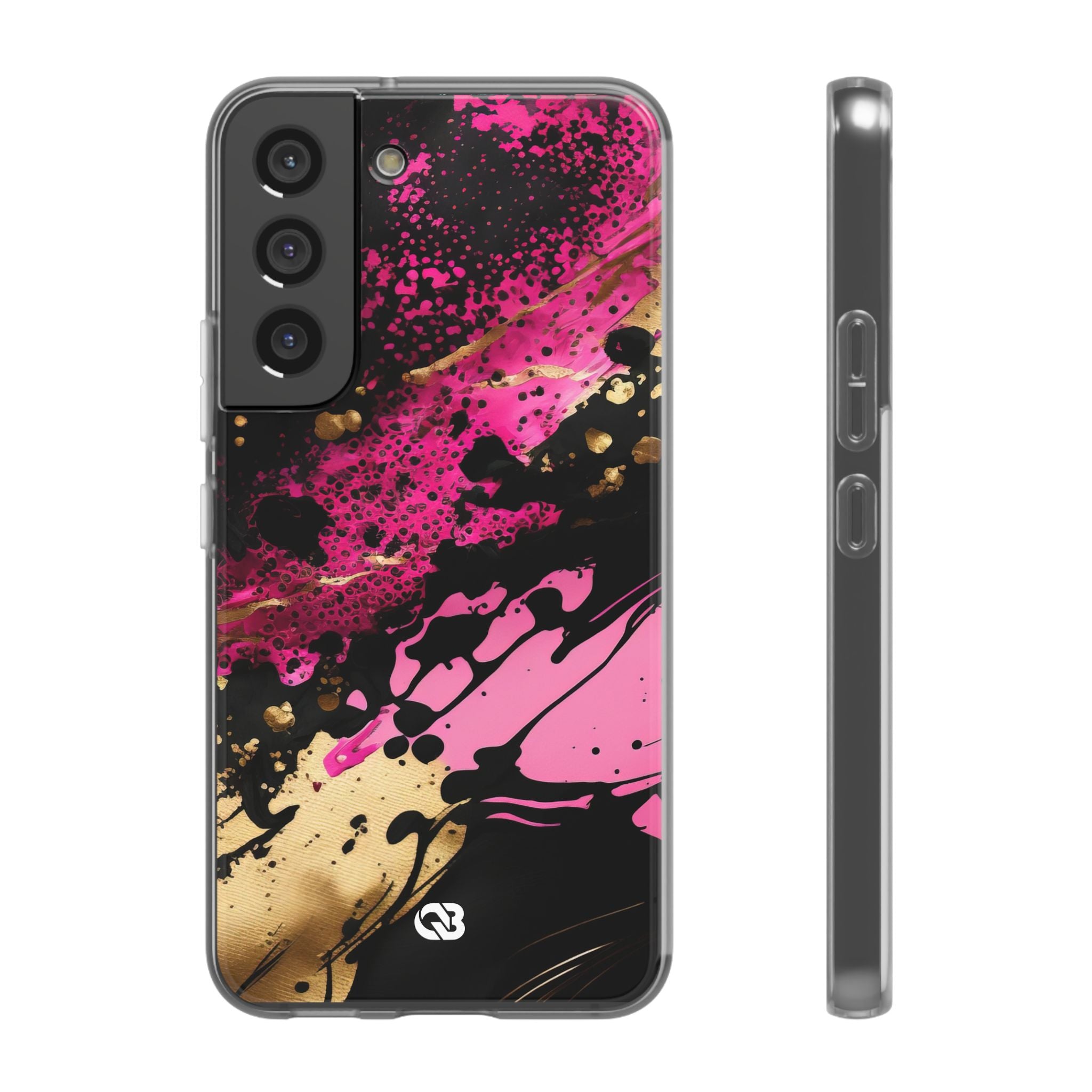 Magenta Liquid Gold · Soft Handyhülle für Samsung
