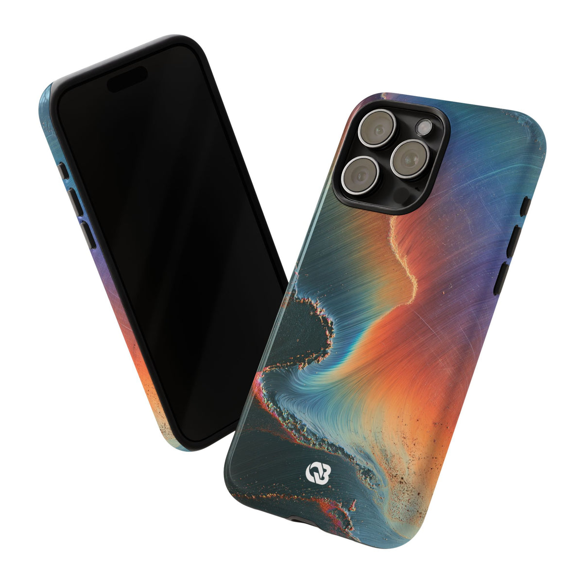 Prismatic Aura Shift · Tough Phone Case for iPhone · Blue