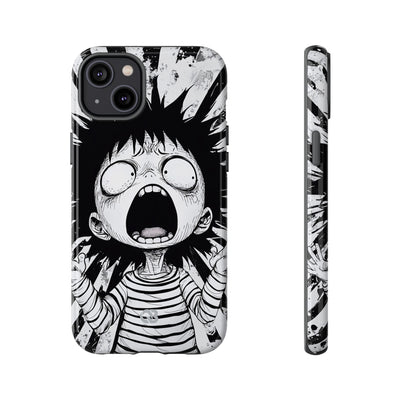 Chaotic Monochrome Scream · Tough Fundas para teléfono para iPhone