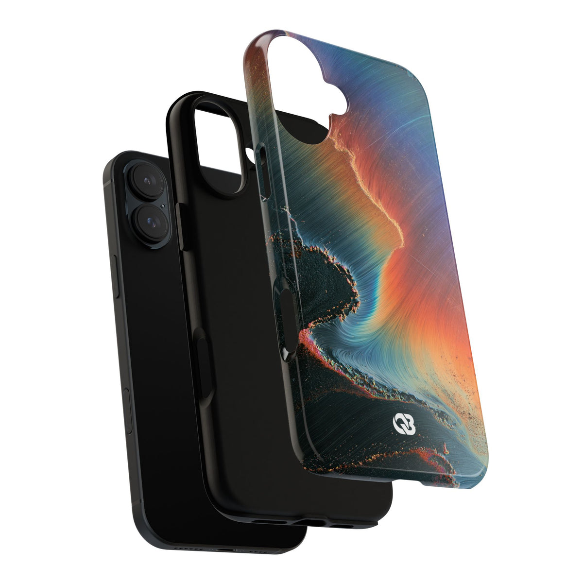 Prismatic Aura Shift · Tough Phone Case for iPhone · Blue