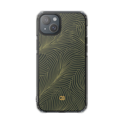 Green Impact MagSafe Phone Case for iPhone - Dark Olive Plume