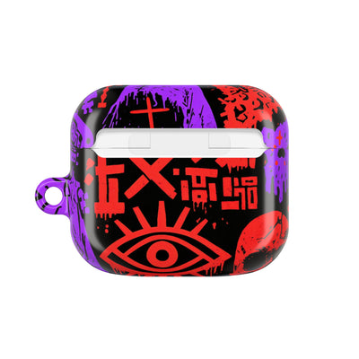 Underground Cyber Glyphs · Hard Case for AirPods & AirPods Pro · Black