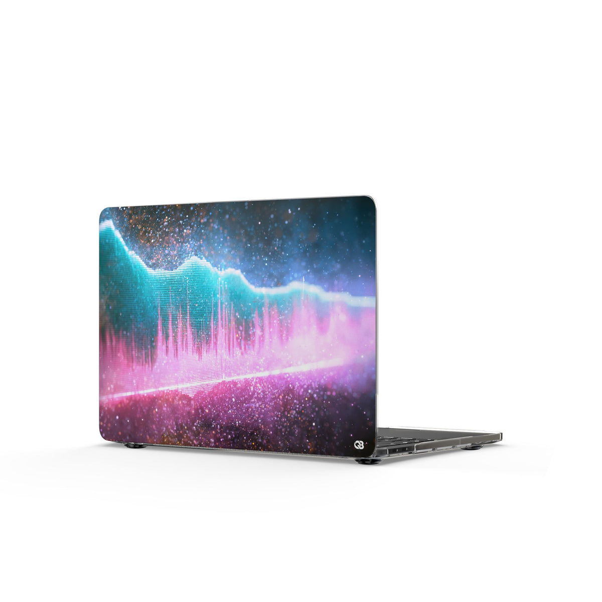 Digital Frequency · Clear Hard Case for MacBook · Pink