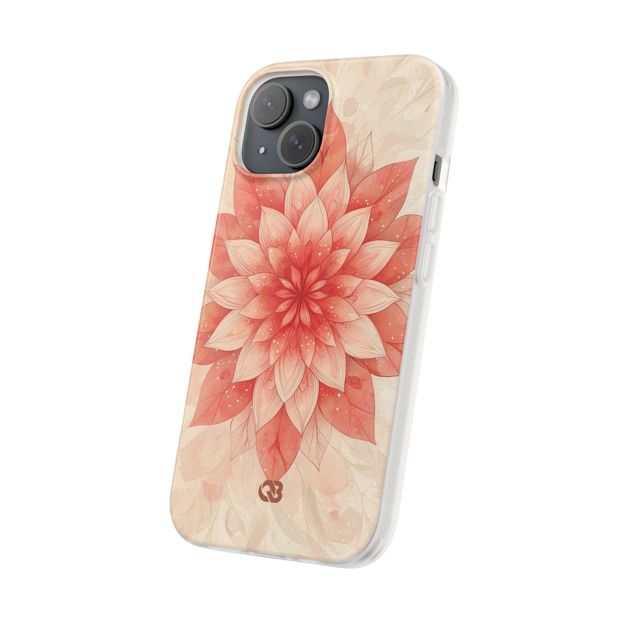 Coral Layered Bloom · Soft Phone Case for iPhone