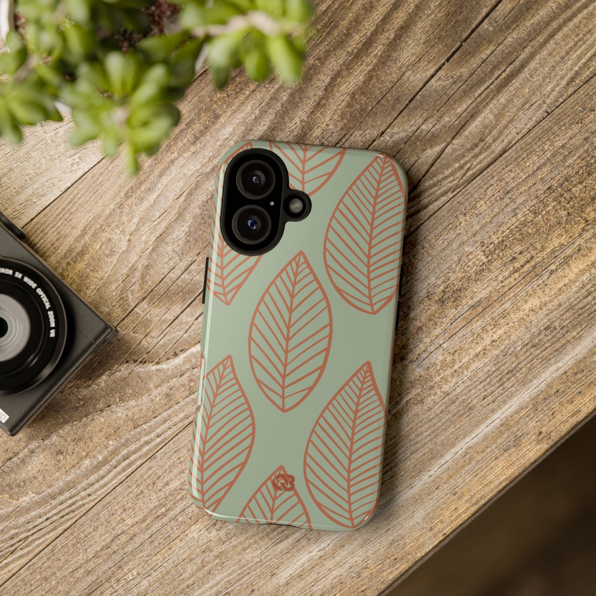 Sage Earth Leaves · Tough Phone Case for iPhone