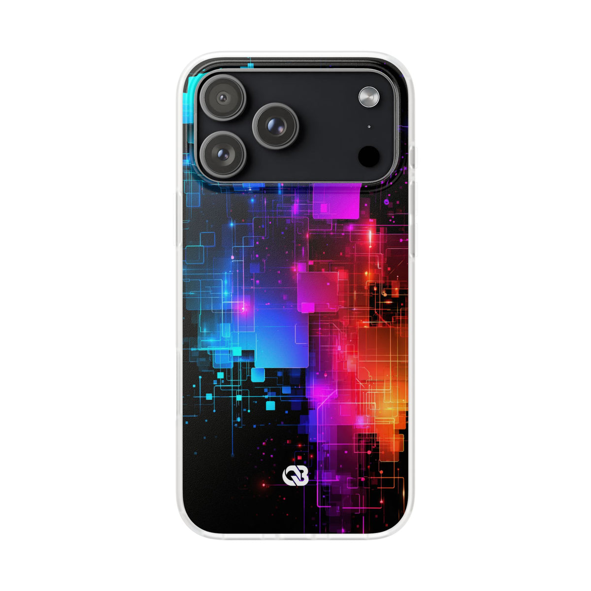 Spectral Circuit Grid · Lite Phone Case for iPhone ·  Black
