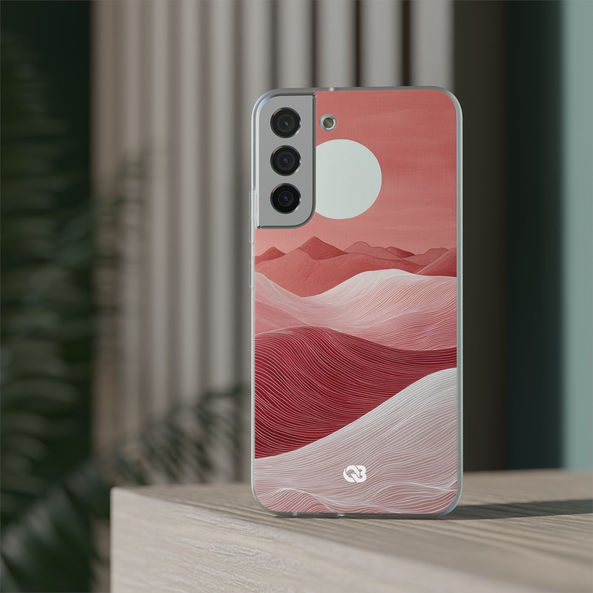 Crimson Dune Horizon · Soft Phone Case for Samsung