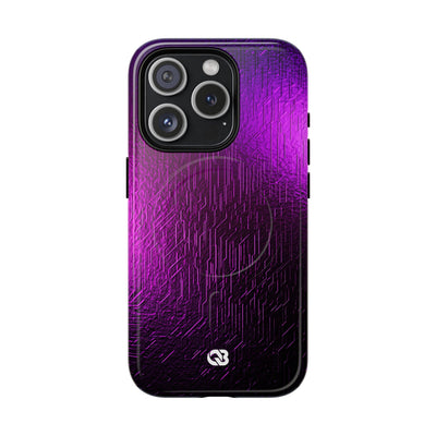 Violet Cyber Circuit · Tough 2.0 Magnetic Phone Case for iPhone · Purple