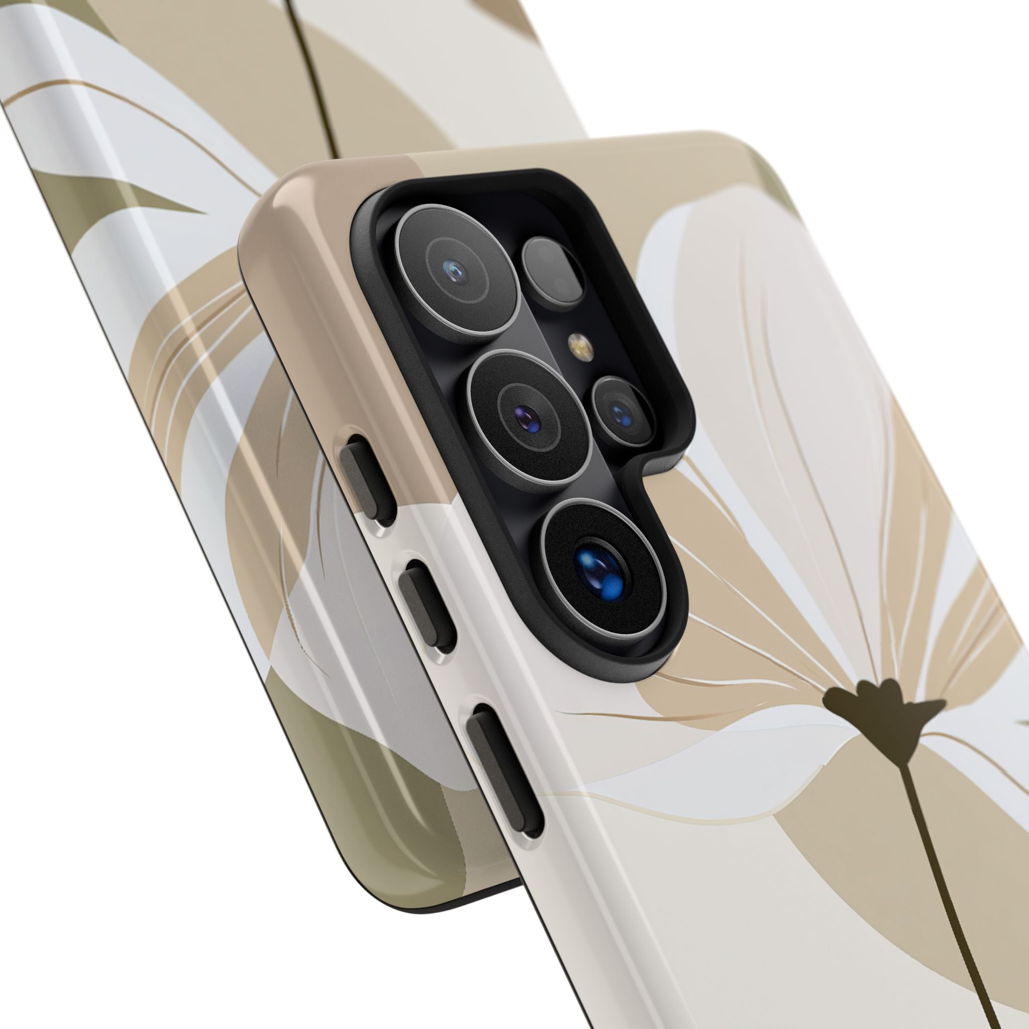 Beige Tough Phone Case for Samsung - Sage Linen Magnolia