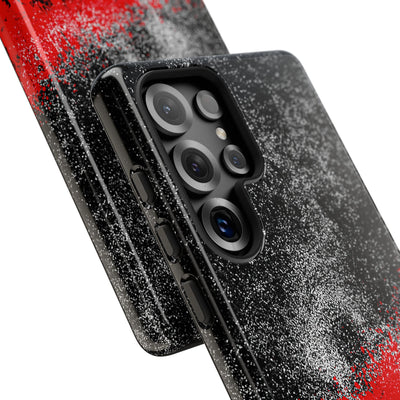 Crimson Noir Drip · Tough Phone Case for Samsung · Black