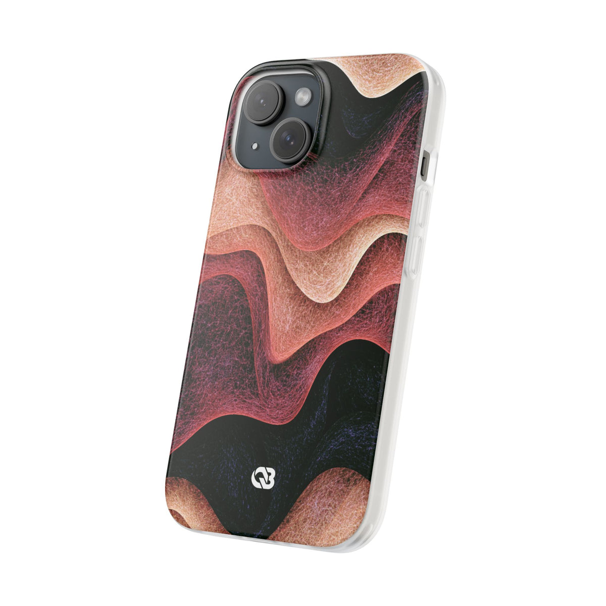 Rose Contour Waves · Lite Phone Case for iPhone ·  Pink