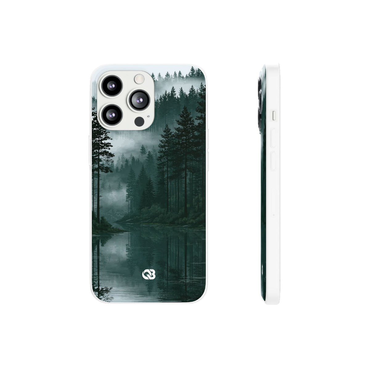 Misty Pine Reflections · Lite Phone Case for iPhone ·  Green