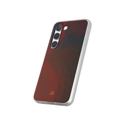Red Lite Phone Case for Samsung - Terracotta Nerve Map