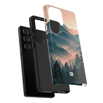 Teal Tough Phone Case for Samsung - Alpine Teal Horizon