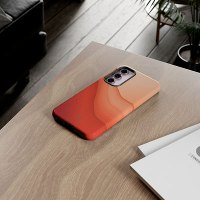 Terracotta Flow · Tough Phone Case for Samsung · Orange