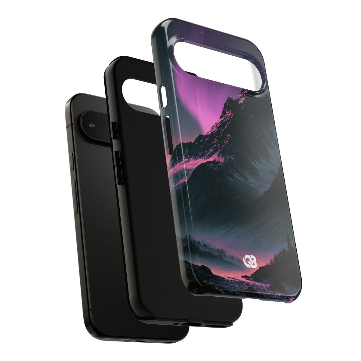 Arctic Aurora Summit · Tough Phone Case for Pixel ·  Black