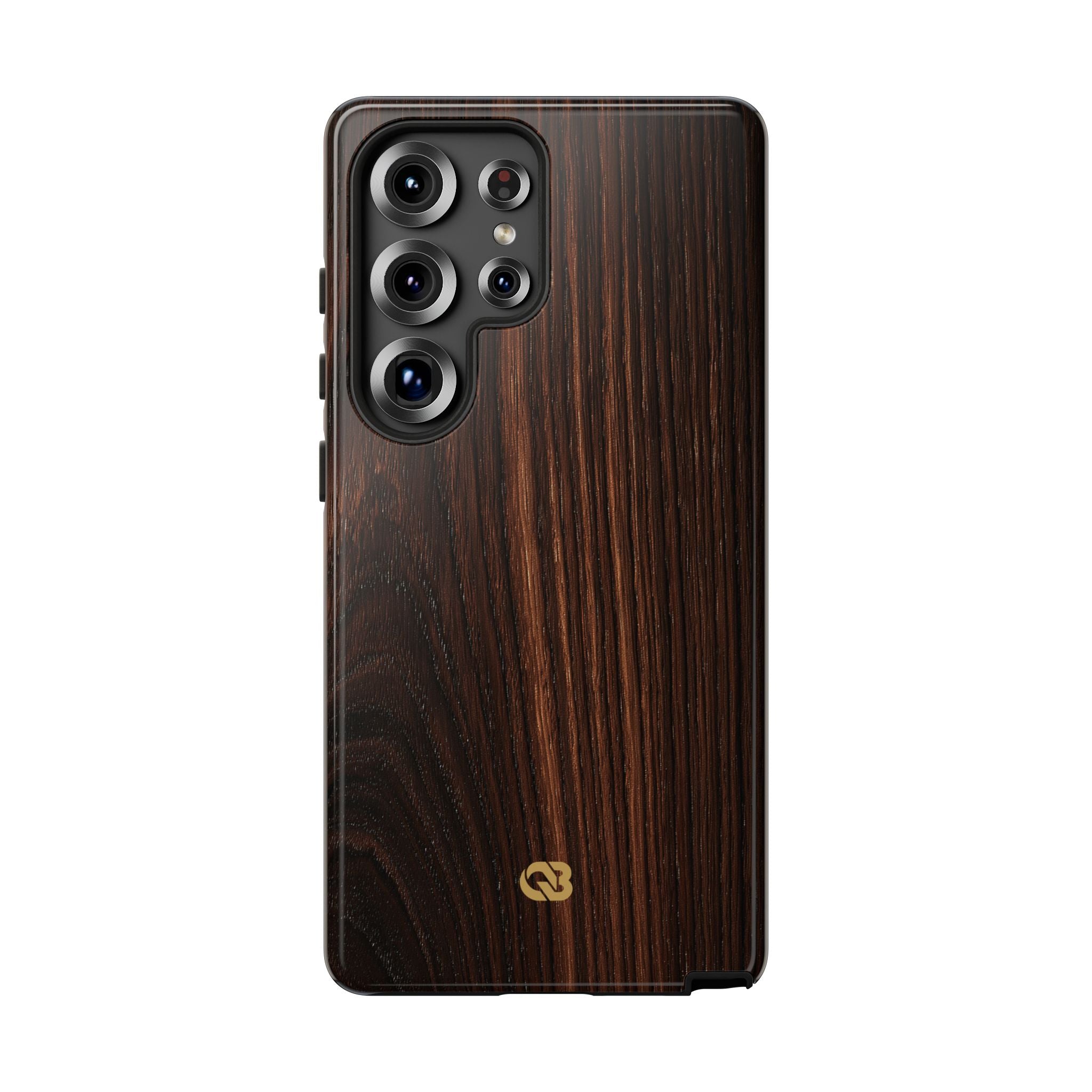 Brown Tough Phone Case for Samsung - Burnished Mahogany Grain