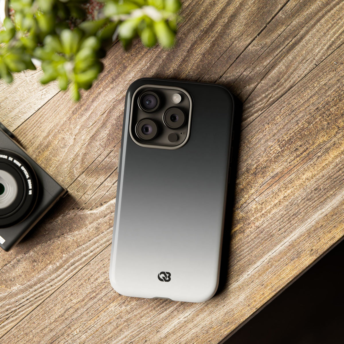 Noir Ombre Fade · Tough Phone Case for iPhone · Black