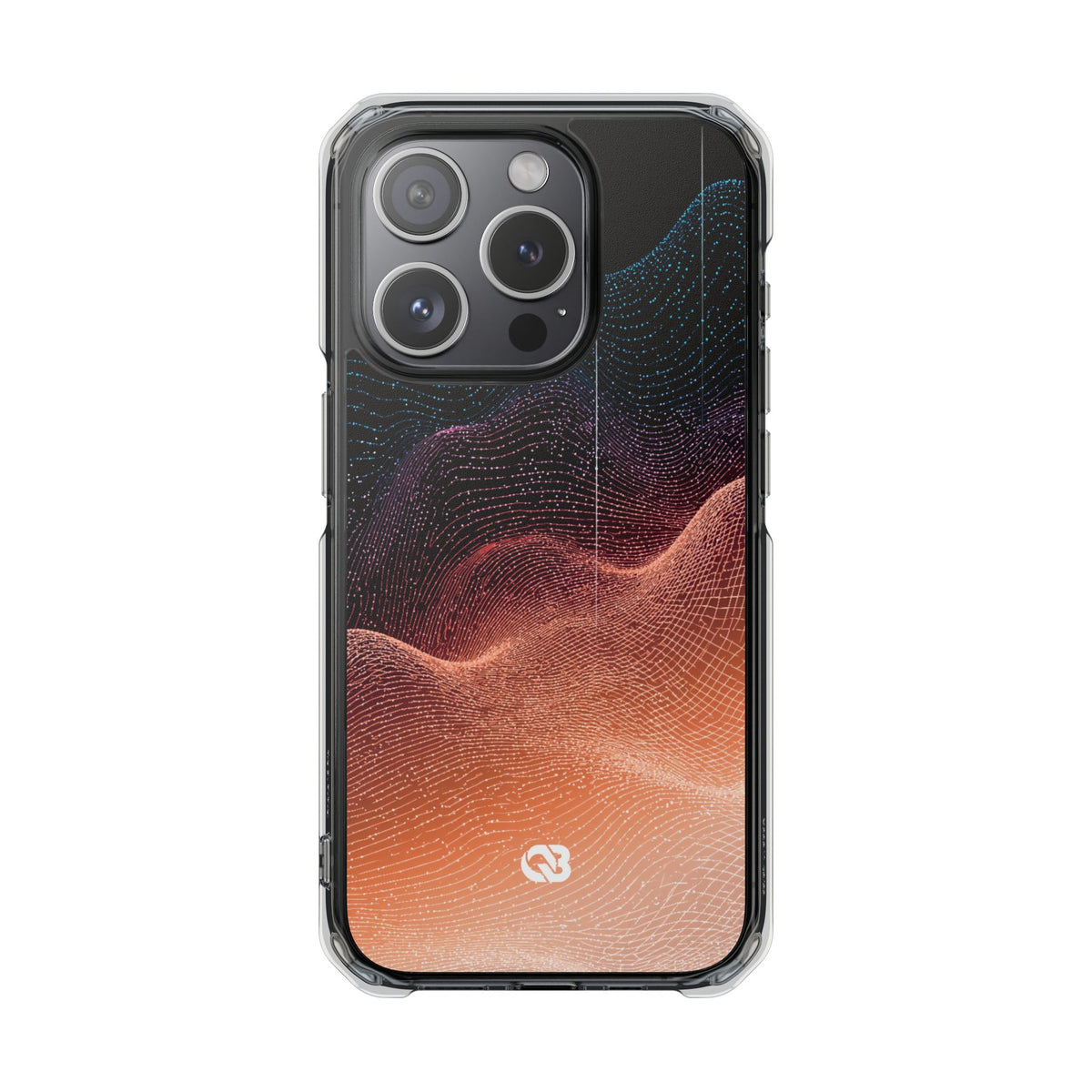 Spectral Elevation · Clear Impact Magnetic Phone Case for iPhone · Orange
