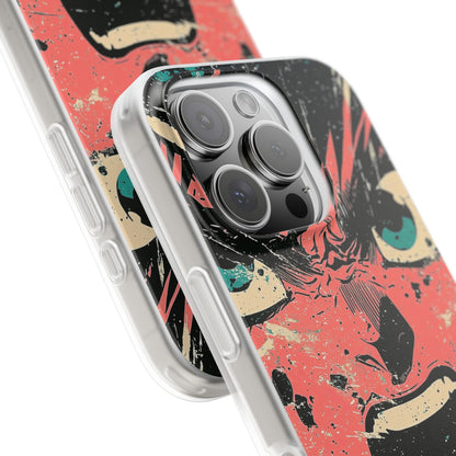 Schreiendes Gesicht Pink iPhone 16 Pro Case - Soft