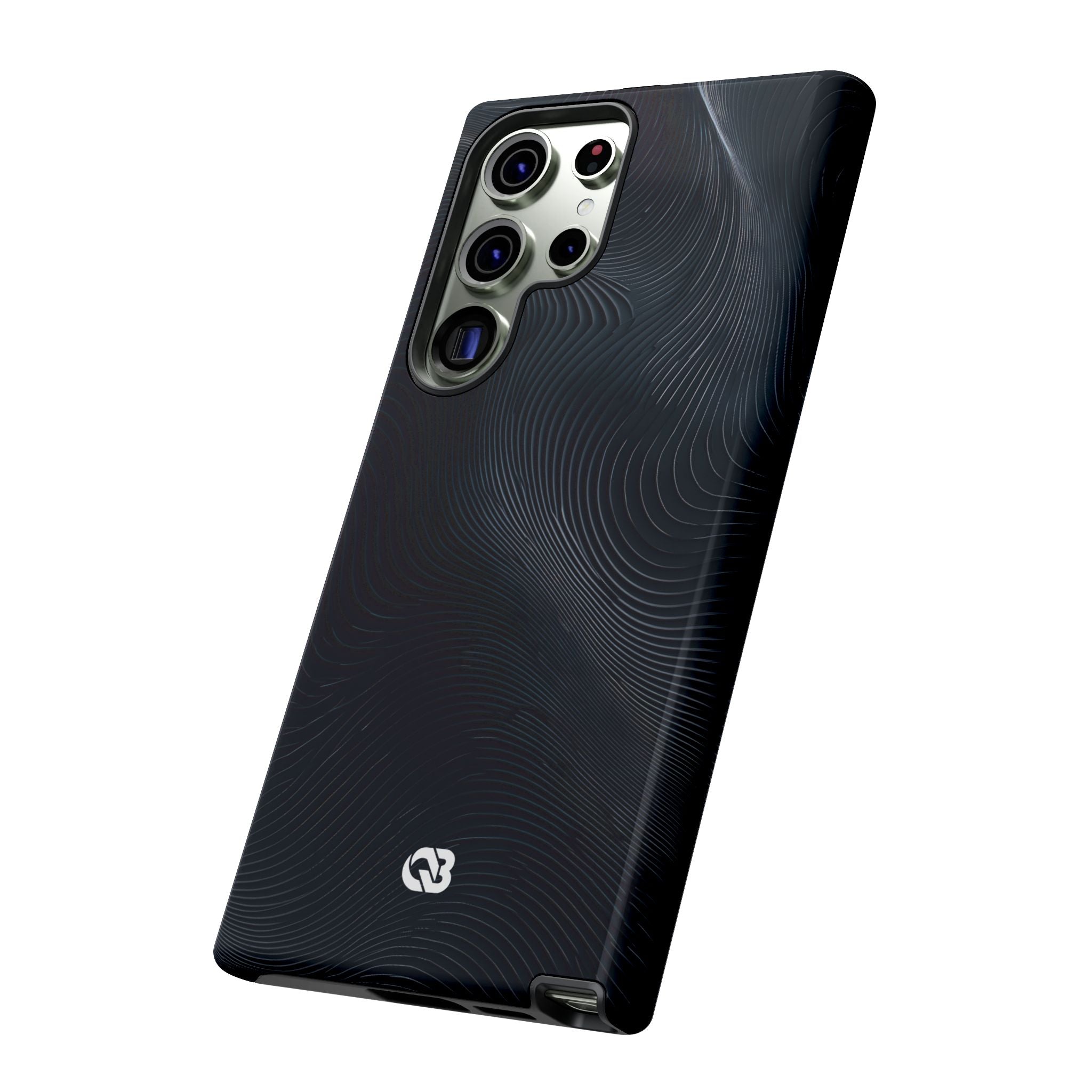Black Tough Phone Case for Samsung - Obsidian Ridge Flux