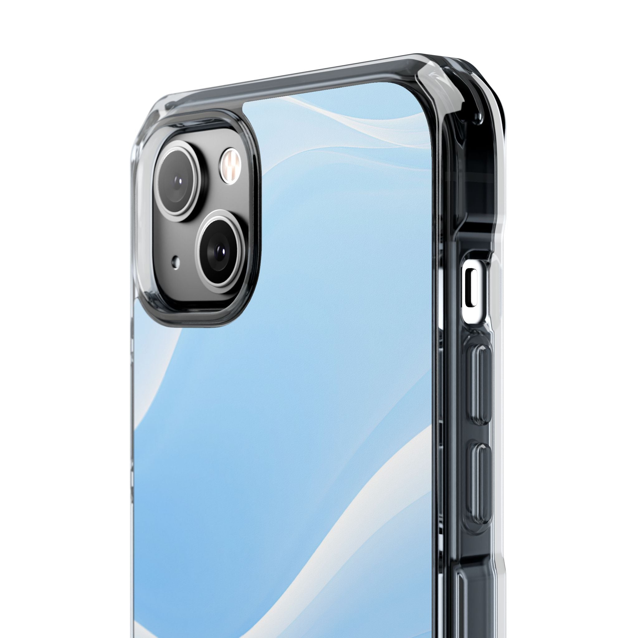 Blue Impact MagSafe Phone Case for iPhone - Glacial Blue Silk