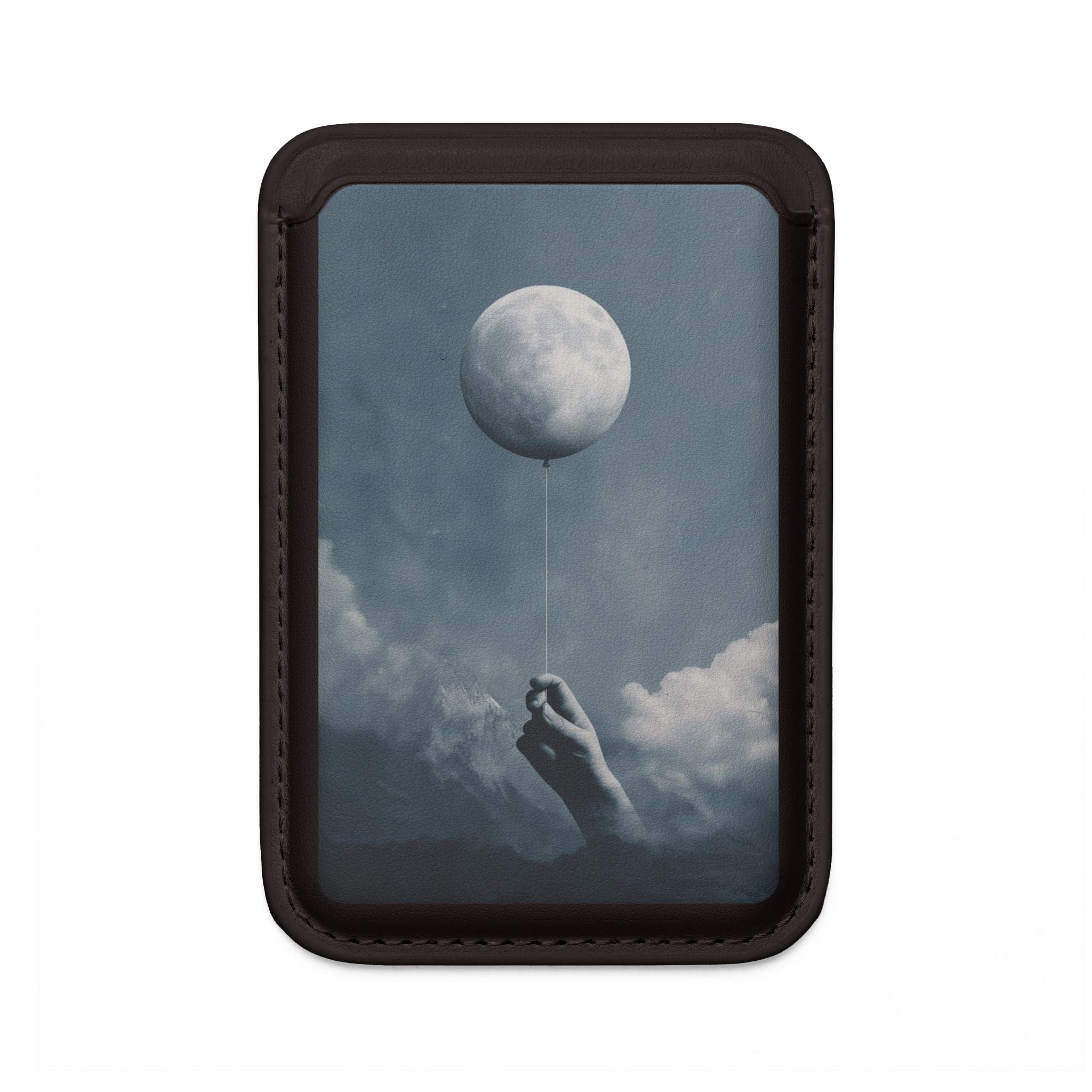 Moon Balloon Blue Wallet – MagSafe Ready