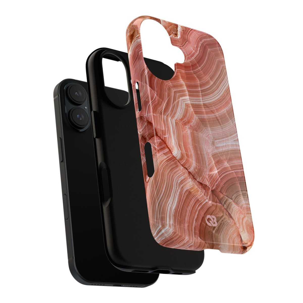 Blushing Rose Strata · Tough 2.0 Magnetic Phone Case for iPhone · Pink