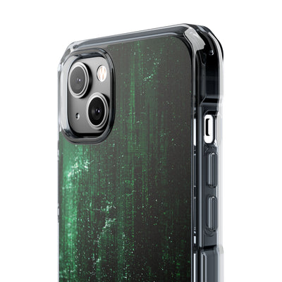 Emerald Void · Clear Impact Magnetic Phone Case for iPhone ·  Green