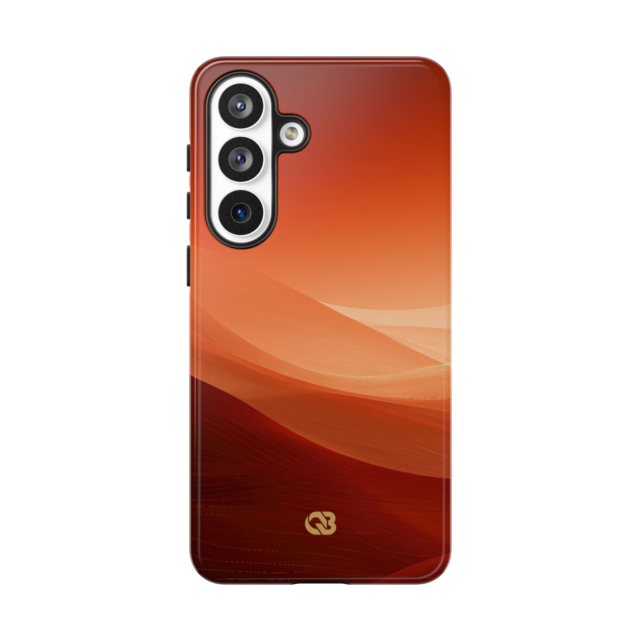 Orange Tough Phone Case for Samsung - Crimson Dune Gradient