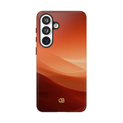 Orange Tough Phone Case for Samsung - Crimson Dune Gradient
