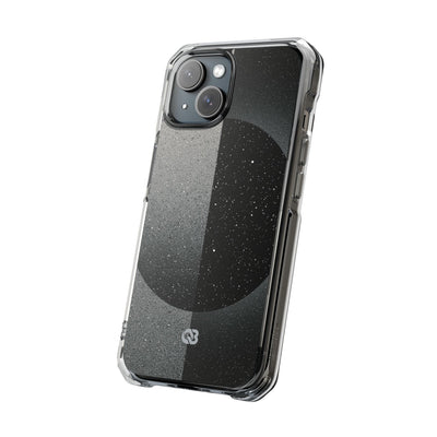 Black Impact MagSafe Phone Case for iPhone - Lunar Static Orbit